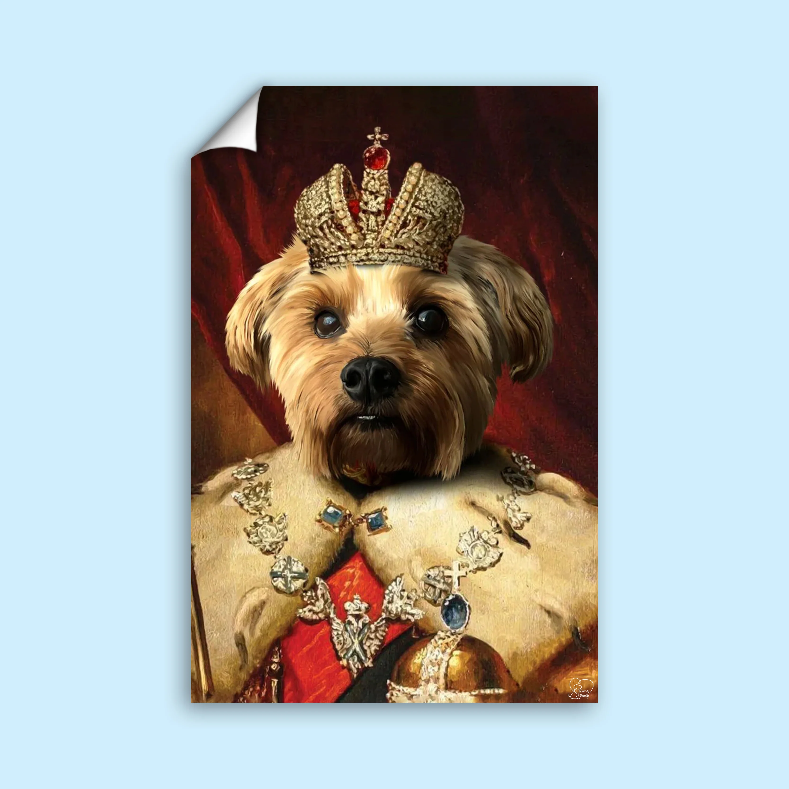 The Prince Ruler Pet - Custom Pet Portrait